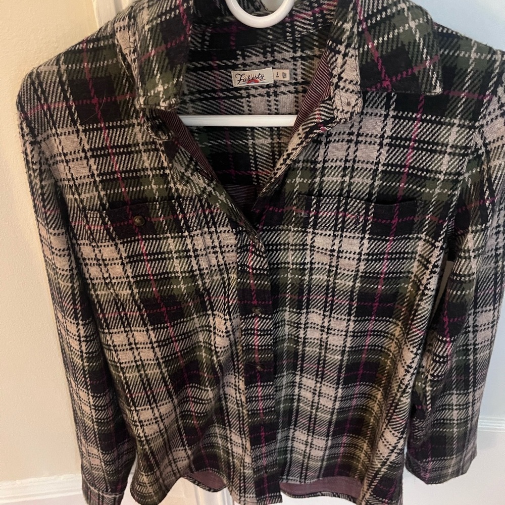 Faherty Multicolor Plaid Button-Down Shirt